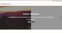 Desktop Screenshot of mattsolar.com